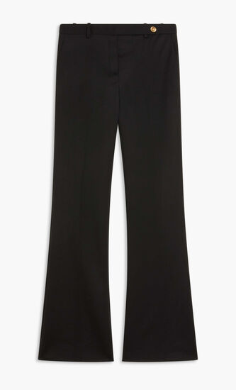 PANTS BOOTCUT LOW RISE ECO WOOL SOLID