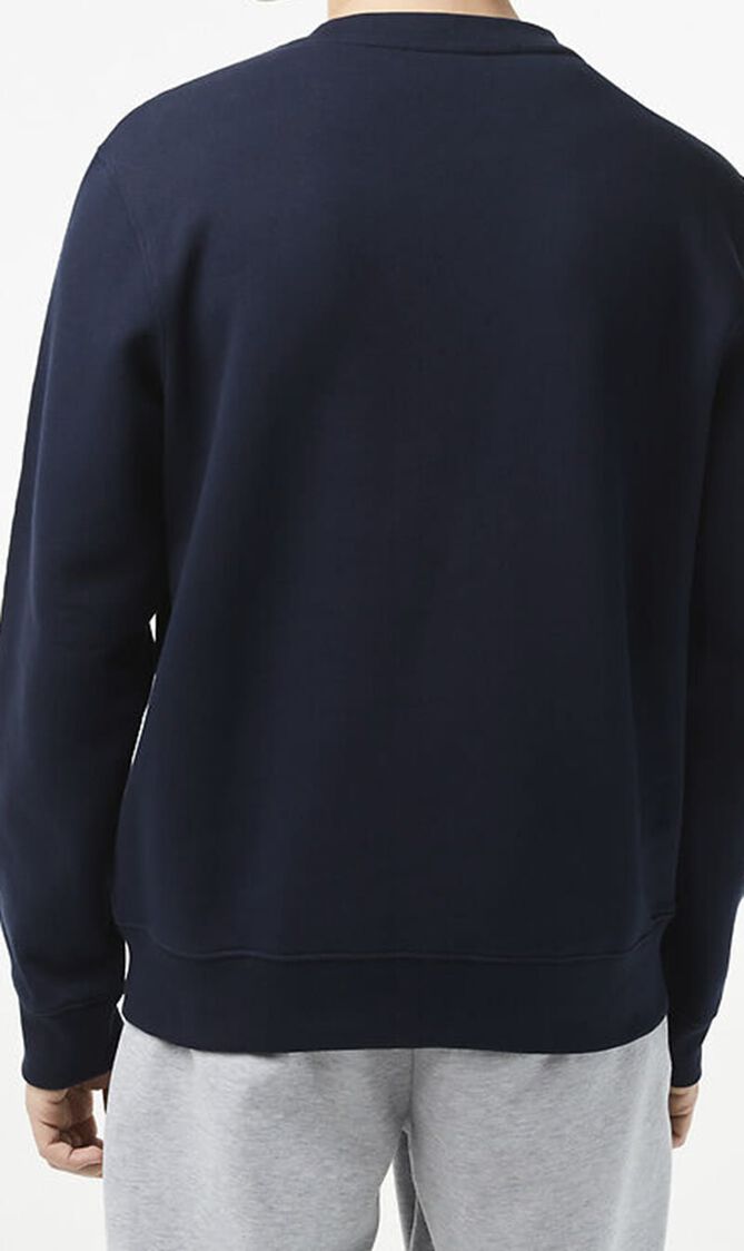 Classic Fit Logo Stripe Flannel Jogger Sweatshirt