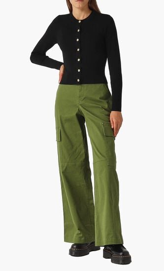 Merino Wool Blend Cardigan