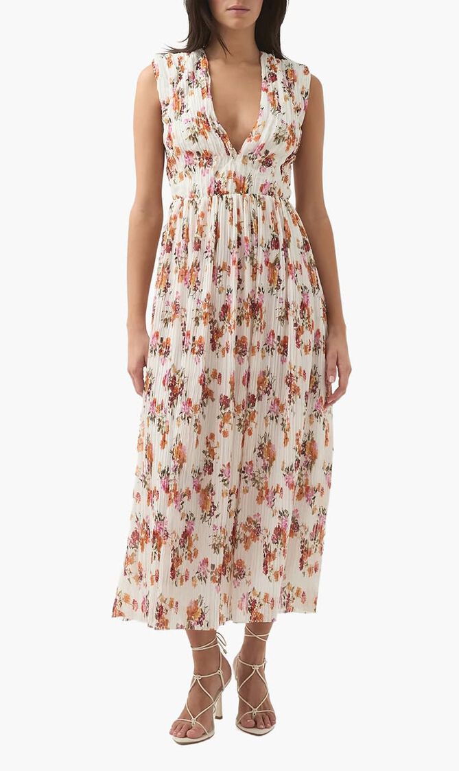 Becoming Bow Back Midi Dress