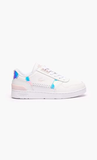 T clip Pastel Accent Leather Trainers