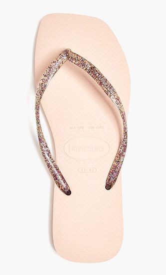 Slim Square Logo Flip Flops