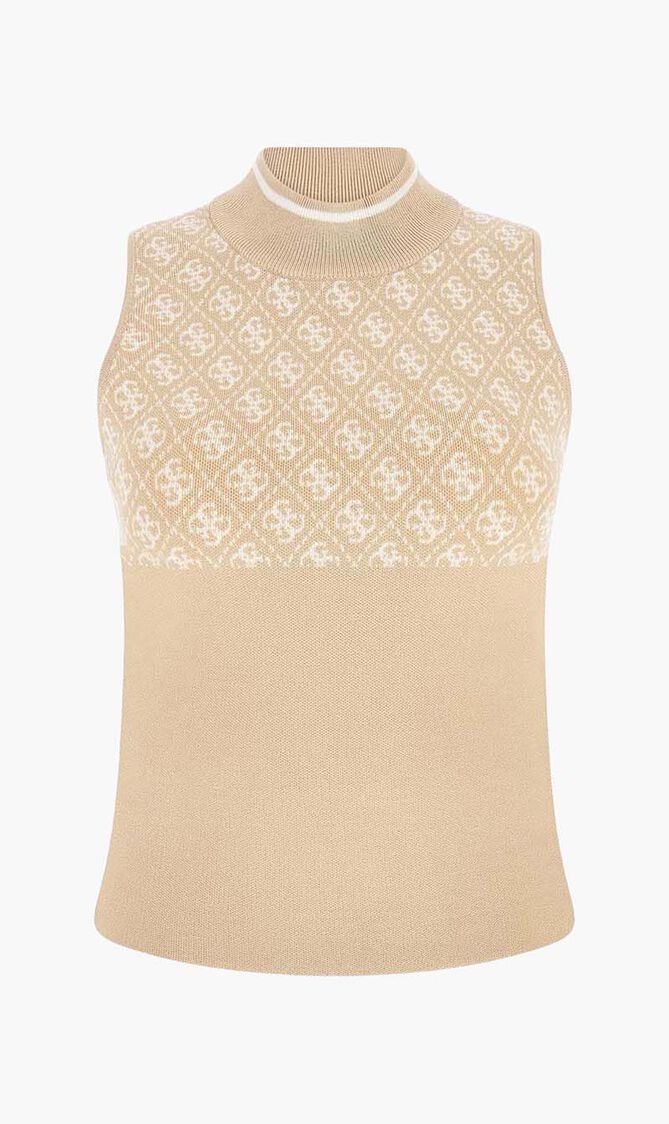 Sleeveless 4G Sweater Top