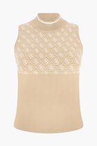 Sleeveless 4G Sweater Top