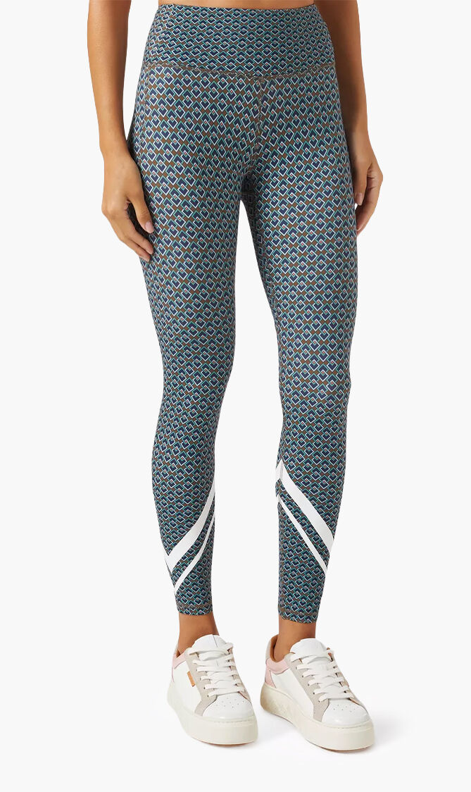 TORY SPORT PRINTED HIGH-RISE WEIGHTLESS 78 LEGGINGS