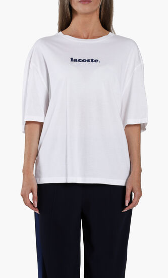 Signature Print Cotton T-Shirt