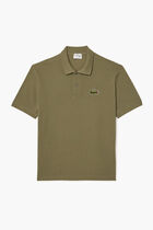 Loose Fit Pique Badge Polo Shirt