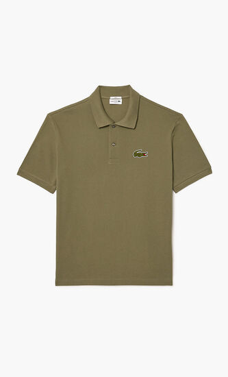 Loose Fit Pique Badge Polo Shirt