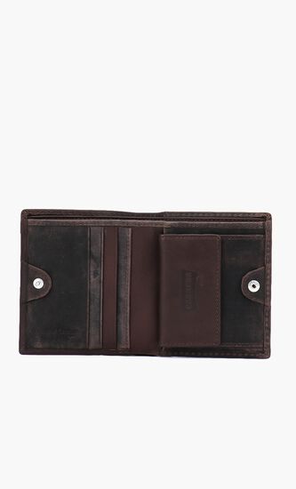 Metal Logo Bi-Fold Wallet