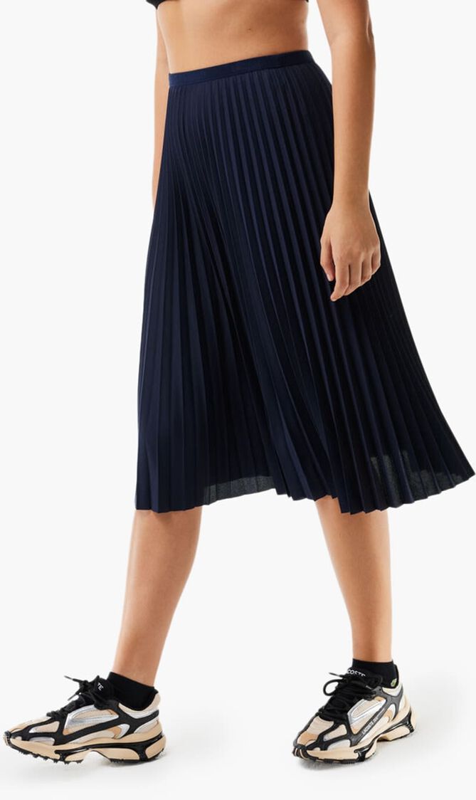 Elasticised Waist Pleated Skirt
