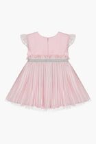 Logo Pleated Dress