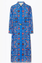Printed Silk Shirtdress