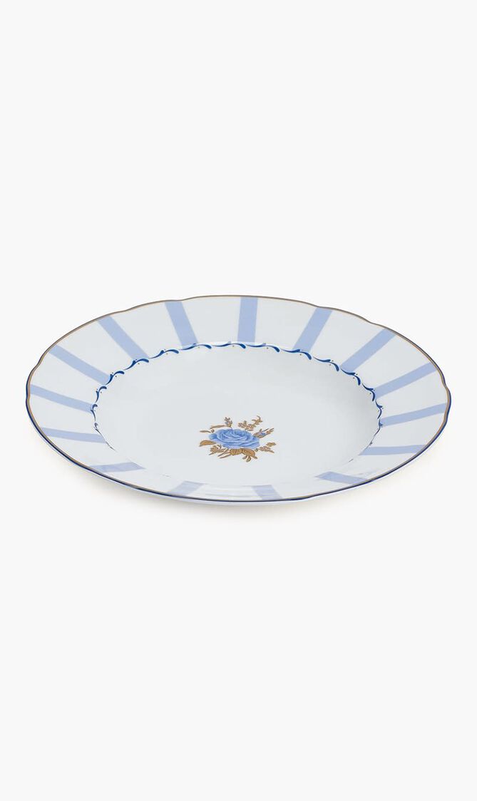 Brocante Soup Plate Round Blue 22cm