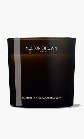 Mesmerising Oudh Accord & Gold Luxury Candle, Triple Wick