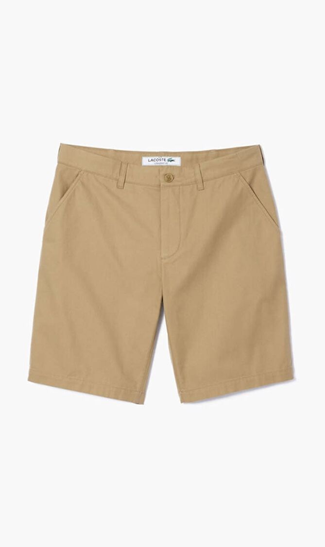 Cotton Gabardine Chino Bermuda Shorts