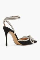 Double Bow Satin Pumps Double Bow Satin Pumps