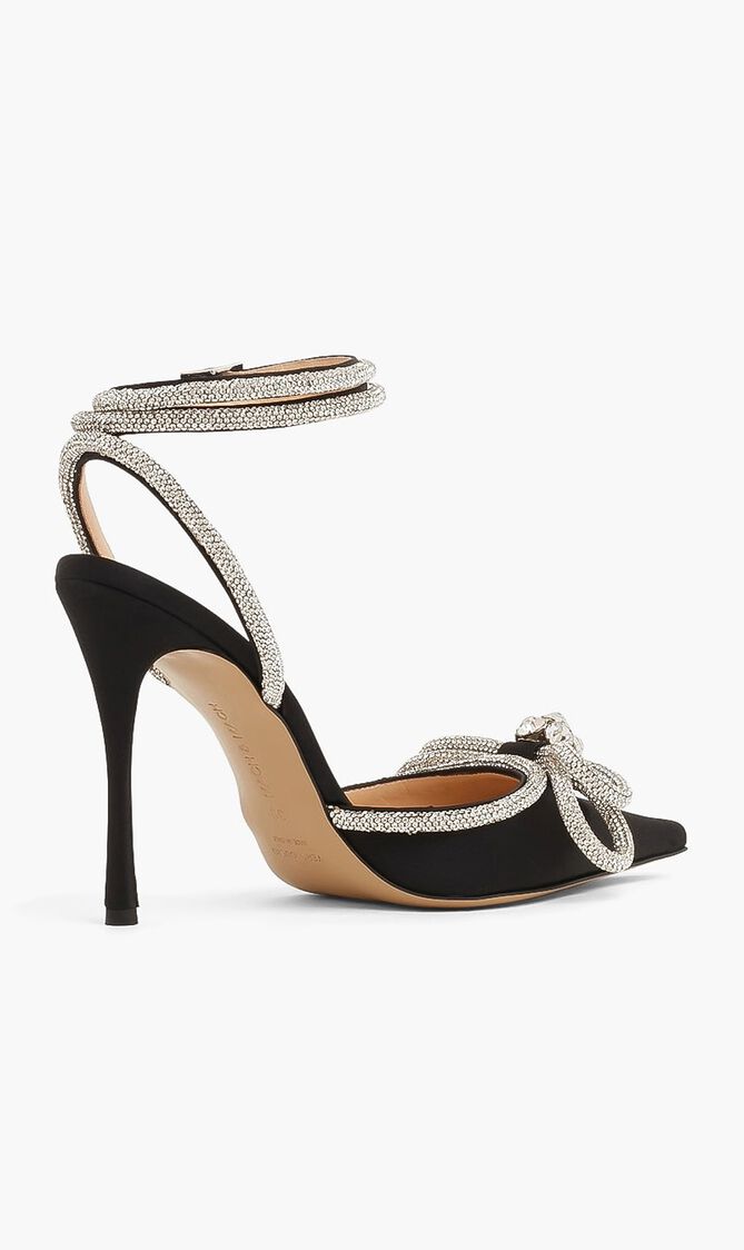 Double Bow Satin Pumps Double Bow Satin Pumps