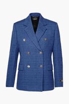 INFORMAL JACKET COTTON MIX SUMMER TWEED FABRIC