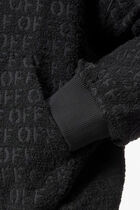 OFF AO BOUCL OVER HOODIE BLACK NO COLOR