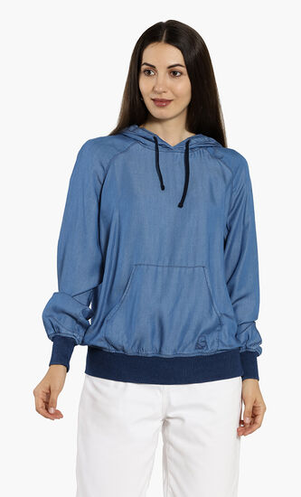 Plain Hooded Sweatshirt
