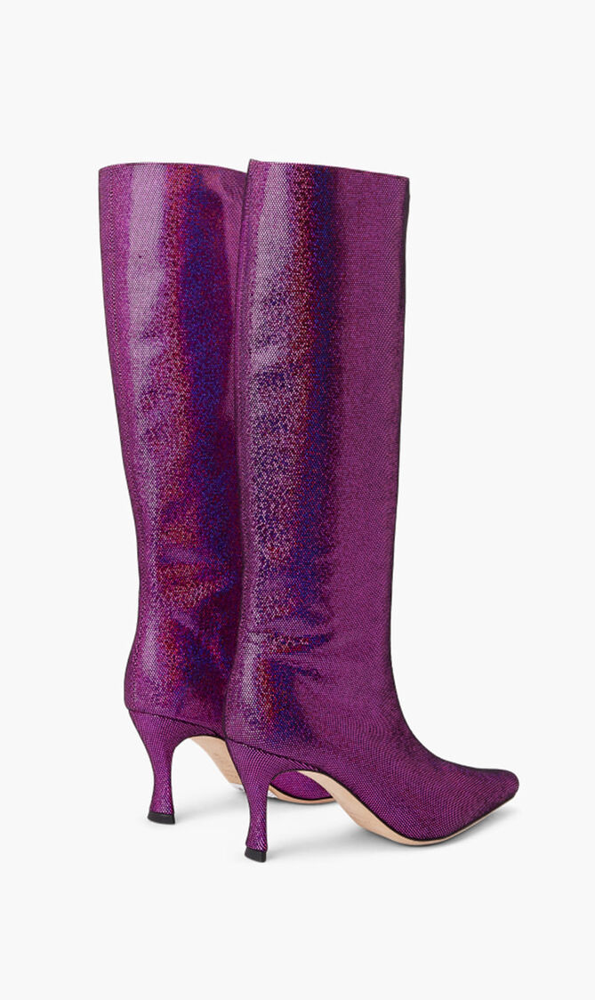 Stevie 42 Fuchsia Disco Dot Leather