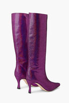 Stevie 42 Fuchsia Disco Dot Leather