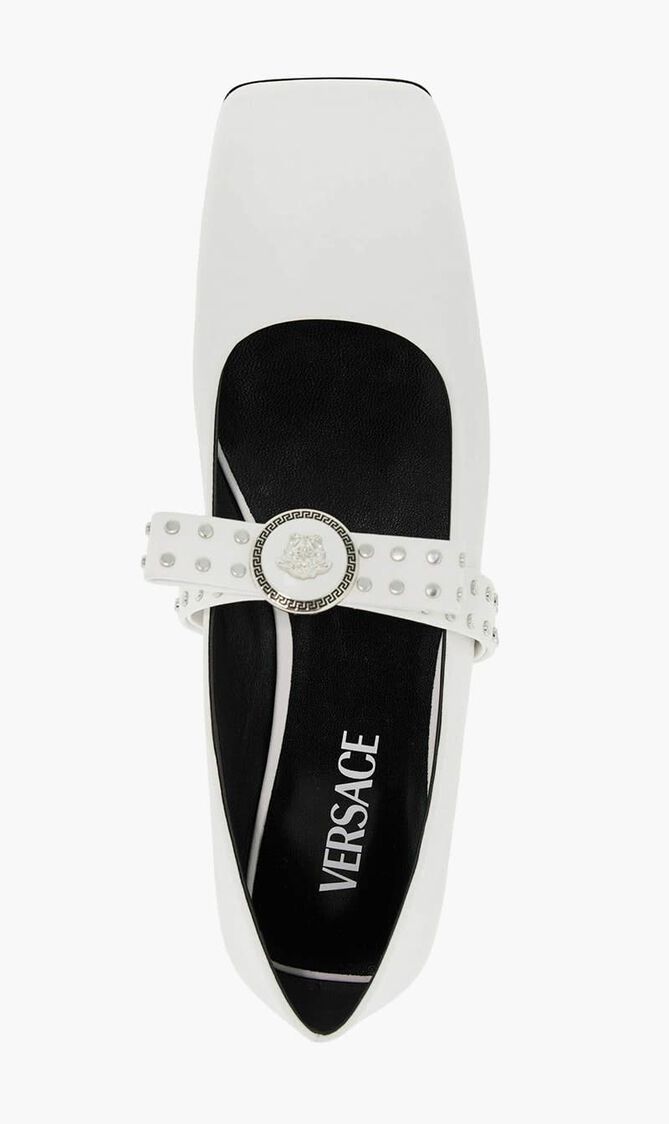 Gianni Ribbon Studded Ballerinas