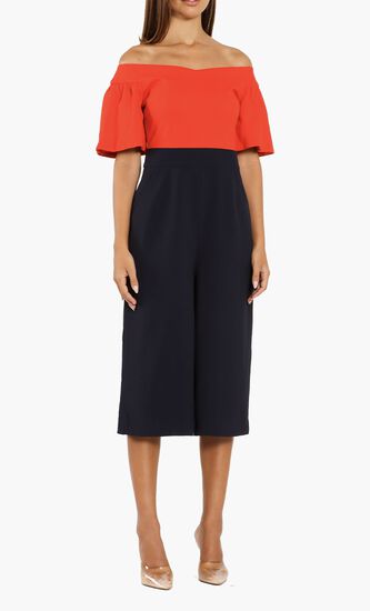 Juliaaa Sculptured Sleeves Jumpsuit