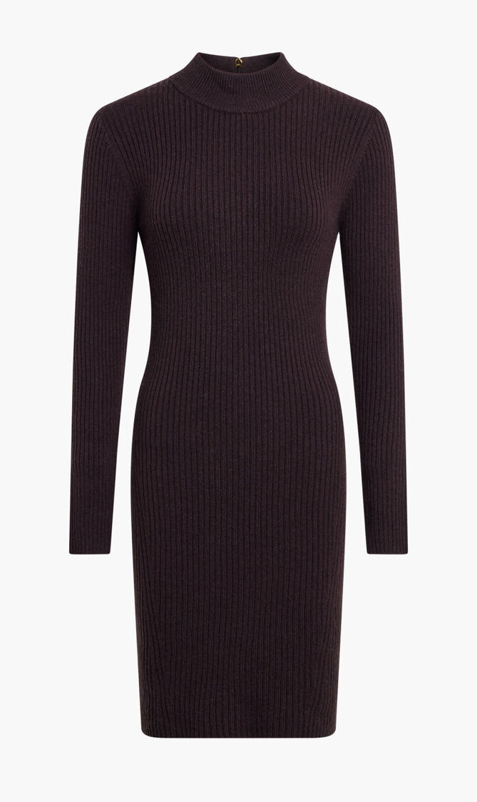 Ribbed Merino Wool Blend Dress