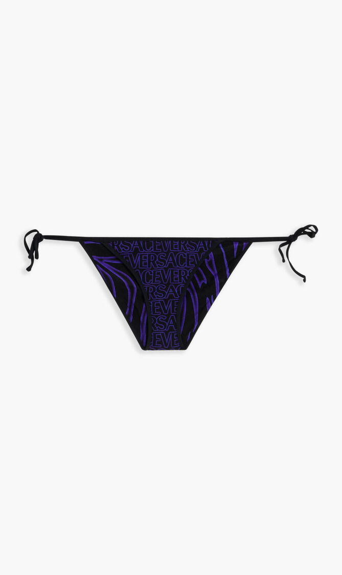 SWIM SLIP REVERSIBLE LYCRA MIRANDA ZEBRA+VERSACE VERSACE