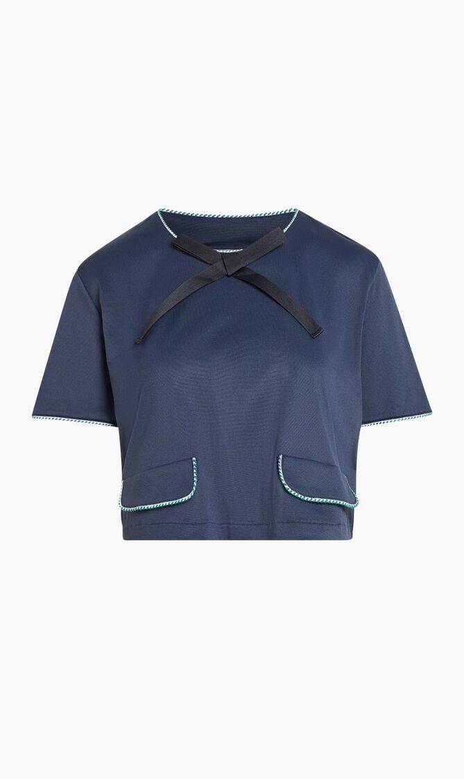 CROP_TOP WITH BOW AND BRAIDED DETAILS