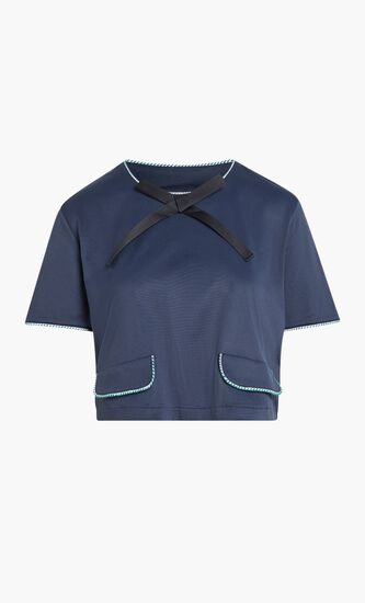 CROP_TOP WITH BOW AND BRAIDED DETAILS