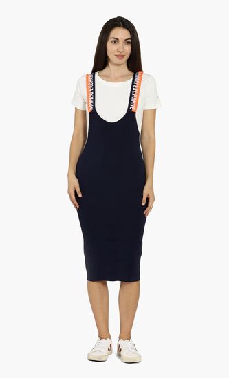 Logo Tape Strap Dress