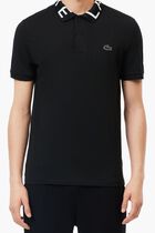 SHORT SLEEVED RIBBED COLLAR SHIRT