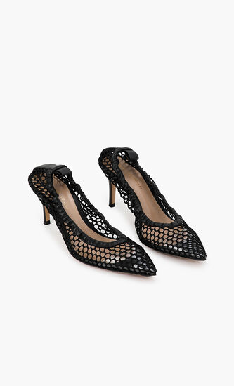Alisia Fishnet Pumps