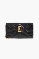 Zip Around Wallet Quilted Calf Leather