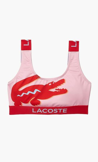 Crocodile Print Bikini Top