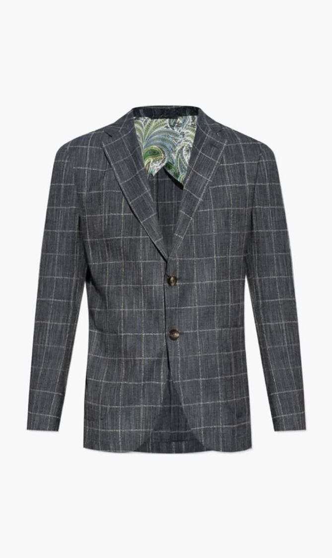 Checked Blazer