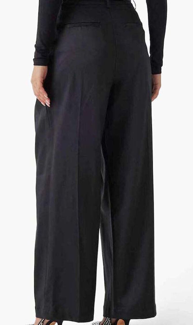 Sancha Wide-Leg Twill Pants