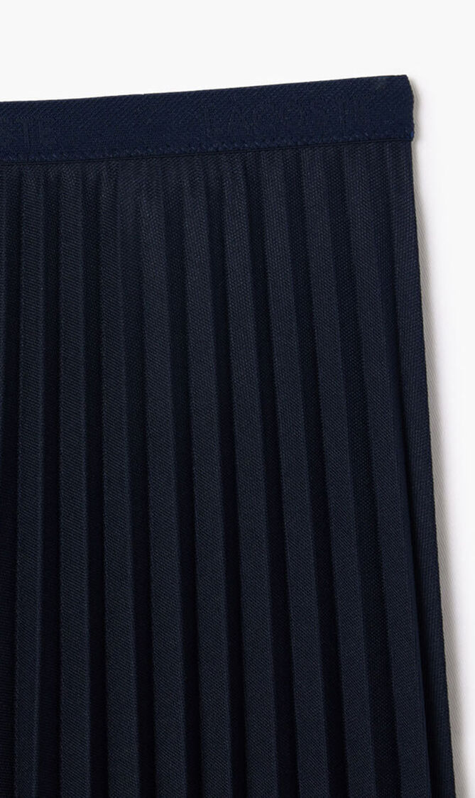 Elasticised Waist Pleated Skirt