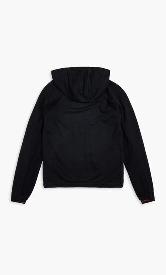 Seppi Pinstripe Print Back Hoodie