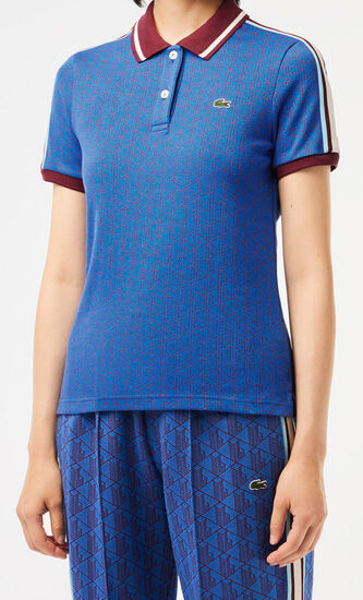 Slim Fit Monogram Jacquard Polo Shirt