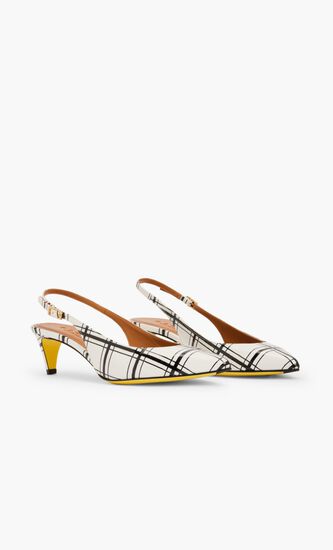 Printed Leather Pumps