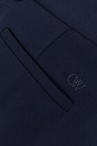 STRETCH WO ROUND PANT COBALT BLUE COBAL