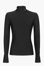 Texture Mock Neck Top