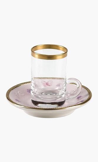 Blooming Butterfly Tea Cup and Saucer