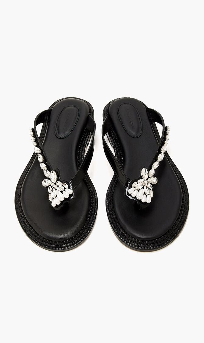Embellished Thong Sandals
