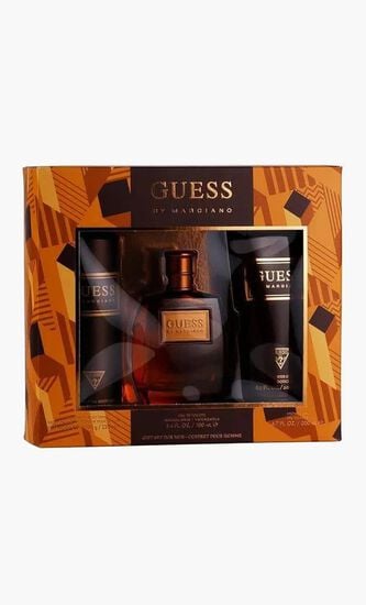 GUESS BY MARCIANO 3PC SET FOR MEN 100 ML EDT 200 ML SG 226 ML BS