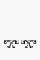 Miller Pave Triple Hoop Earrings