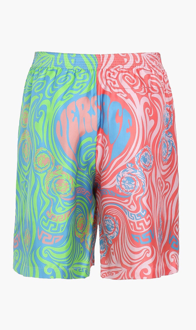 SHORTS SILK TWILL FABRIC BAROQUE '92 PRINT